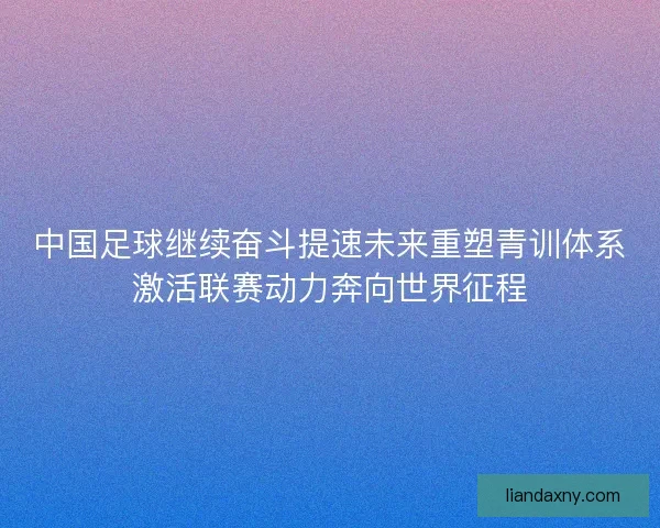 中国足球继续奋斗提速未来重塑青训体系激活联赛动力奔向世界征程